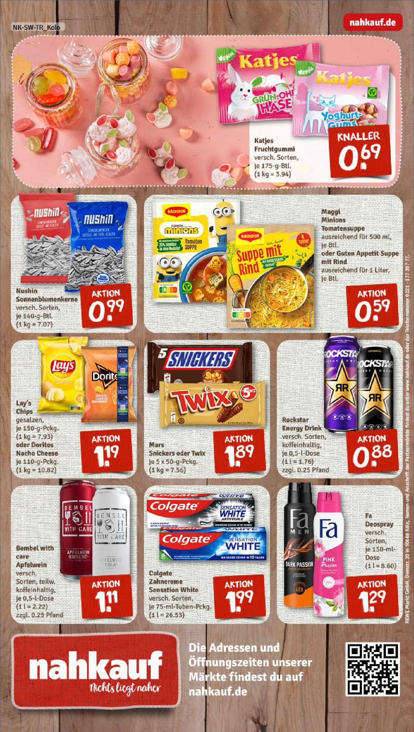 REWE Prospekt ab 22.06.2025 zum Blättern » Angebote | Seite: 8 | Produkte: Rockstar, Snickers, Mars, Chips