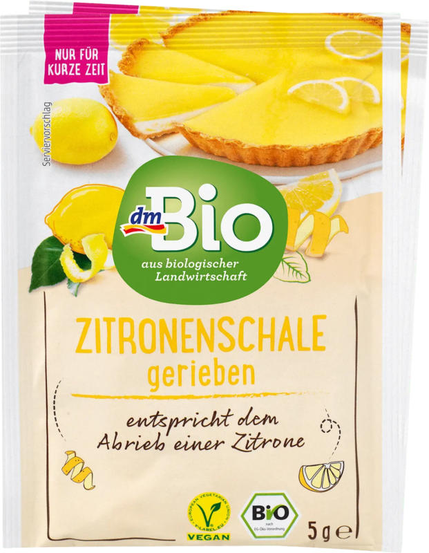 dmBio Zitronenschale gerieben (2x5 g)