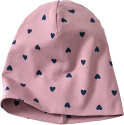 ALANA Beanie Pro Climate mit Herz-Muster, lila, Gr. 50/51