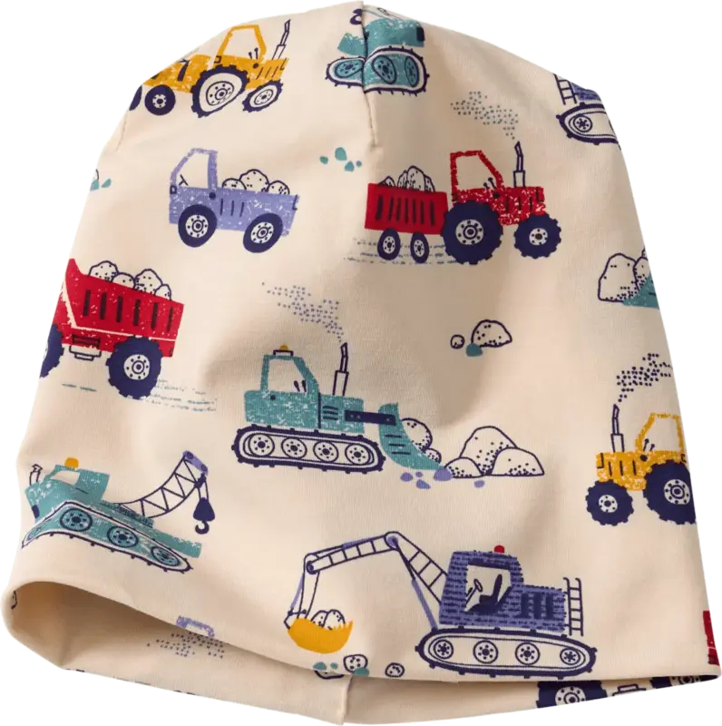 ALANA Beanie Pro Climate mit Baustellen-Muster, beige, Gr. 52/53