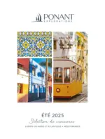 Ponant Sélection de croisières ⸱ Été 2025 - au 22.09.2025