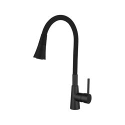 СМЕСИТЕЛ ЗА КУХНЯ INTER CERAMIC HAVANA ИЗЦЯЛО ЧЕРЕН МАТ