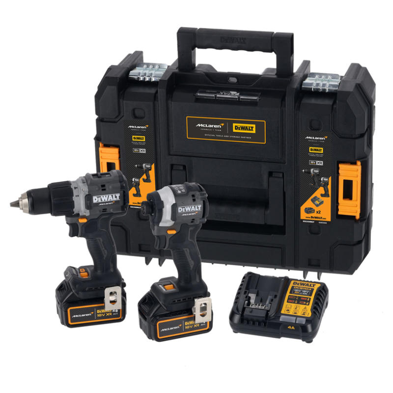 АКУМУЛАТОРЕН БЕЗЧЕТКОВ КОМПЛЕКТ DEWALT DCK200MM2T-QW MCLAREN 18 V, БРОЙ БАТЕРИИ 2, 4.00 Ah, КУФАР