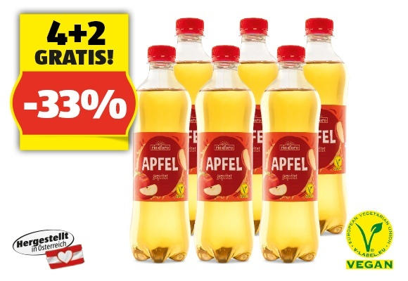 RIO D’ORO Apfelsaft Gespritzt, 500 ml