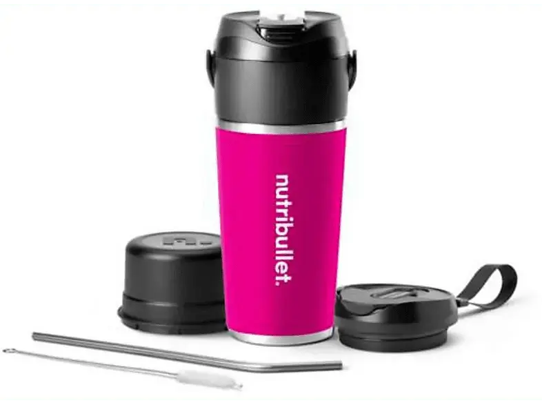 Nutri Bullet NBP 016MA FLIP Port Tragbarer Smoothie Maker, Thermo, Magenta