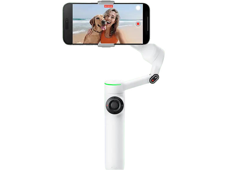 Insta 360 Flow 2 Pro, KI-Tracking-Gimbal, Weiß