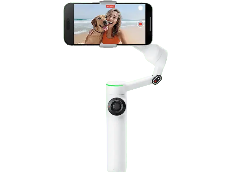 Insta 360 Flow 2 Pro, KI-Tracking-Gimbal, Weiß