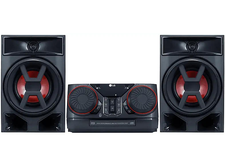 LG Electronics Kompakte Hi-Fi Anlage mit 300 Watt Xboom CK 43 Multi Bluetooth, CD & Radio USB Auto DJ; Kompakt Anlage