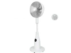 Be Cool BCPSN2L01 Sprühnebel-Standventilator Weiß (2 Liter Wassertank, mit Ambientebeleuchtung, 80 Watt, schwenkbar, Fernbedienung, 12 Geschwindigkeitsstufen, Timerfunktion 24h); Sprühnebel-Standventilator, 2 Liter Wassertank, mit Ambientebeleuchtung