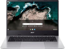 ACER 514 (CB514-2H-K7VE) Chromebook 14 Zoll, Full-HD, MediaTek Octa-Core ARM Cortex A76/A55 Prozessor (MT8192), 4 GB RAM, 64 GB, Google ChromeOS, Mali-G57, Silber