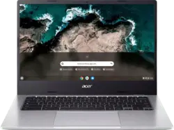 ACER 514 (CB514-2H-K7VE) Chromebook 14 Zoll, Full-HD, MediaTek Octa-Core ARM Cortex A76/A55 Prozessor (MT8192), 4 GB RAM, 64 GB, Google ChromeOS, Mali-G57, Silber