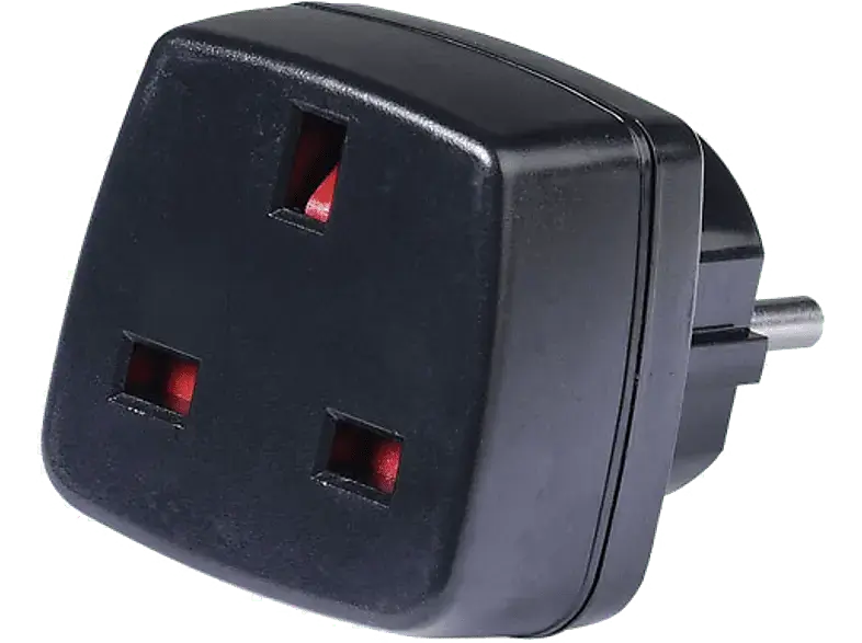 Vivanco 28693 Reisestecker Großbritannien, Buchse - Schuko Stecker