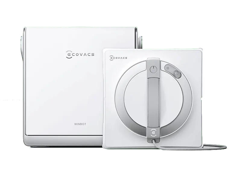 Ecovacs Winbot W2 pro OMNI Fensterputzroboter (Weiß, 63 dB(A), Automatischer Sprüher mit Dreifachdüse, WLAN, 30m²)