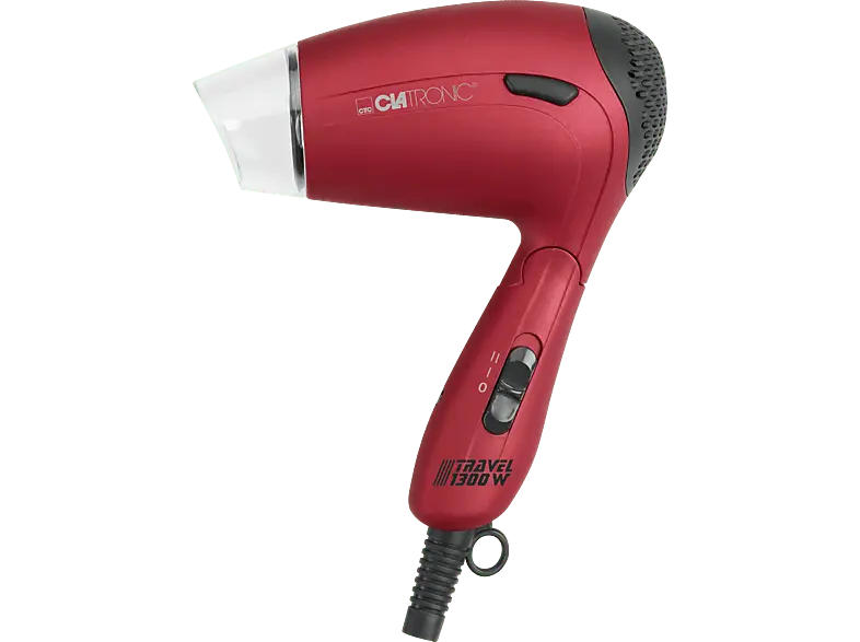 Clatronic HTD 3429 Reiseföhn Rot (1300 Watt, Klappgriff)