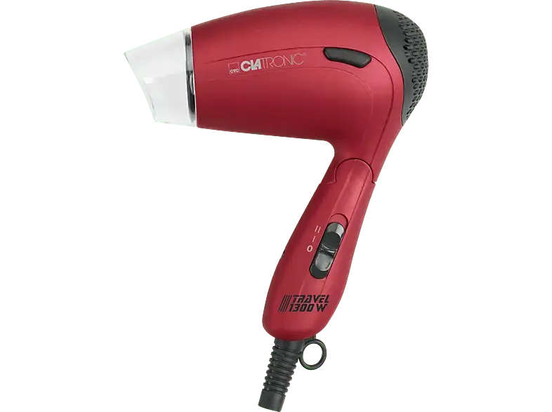 Clatronic HTD 3429 Reiseföhn Rot (1300 Watt, Klappgriff)