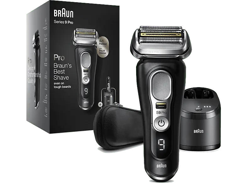 Braun Series 9 - 9460cc System wet&dry Elektrorasierer (Akkubetrieb, Schwarz, wet&dry)