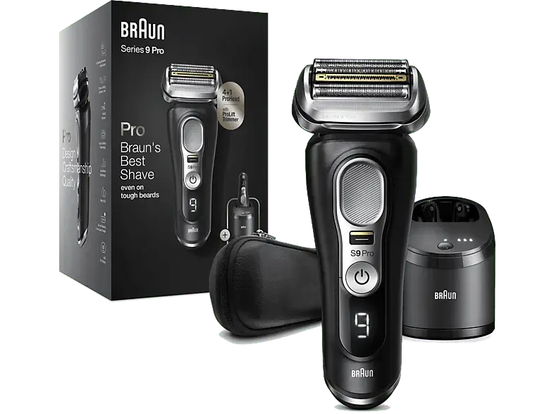 Braun Series 9 - 9460cc System wet&dry Elektrorasierer (Akkubetrieb, Schwarz, wet&dry)