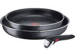 Tefal Ingenio XL Force 24/28 cm+ Griff Pfannen-Set (Edelstahl, passend für alle Herdarten außer Induktion, 24 cm)
