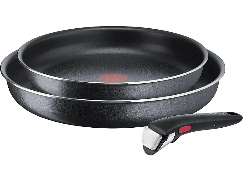 Tefal Ingenio XL Force 24/28 cm+ Griff Pfannen-Set (Edelstahl, passend für alle Herdarten außer Induktion, 24 cm)