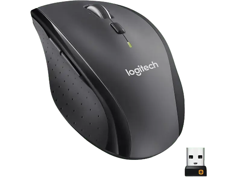 LOGITECH M705 Marathon Kabellose Maus, USB-Empfänger, Schwarz; PC Maus