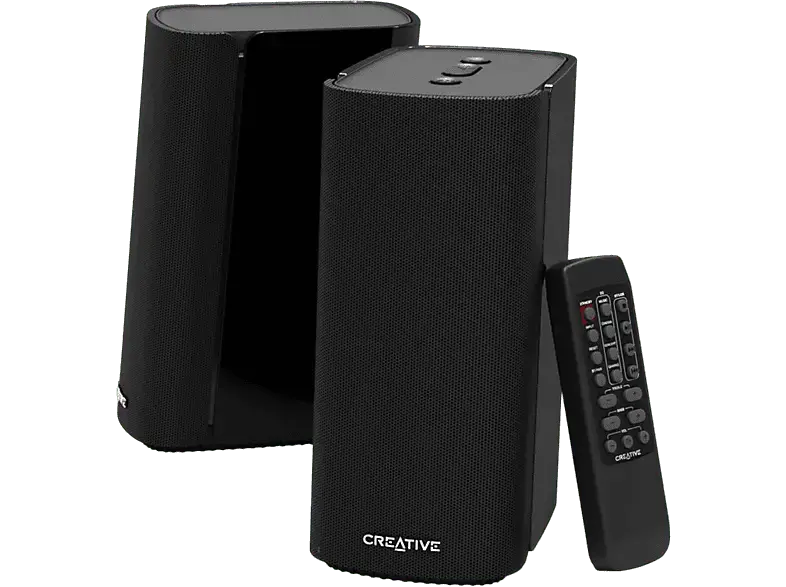 Creative T100 2.0-Hi-Fi-Desktop-Lautsprecher, Bluetooth, schwarz