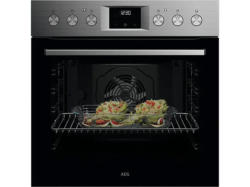 AEG OU5AE20SM 5000 SurroundCook® Herd mit Aqua-Reinigungsfunktion (72 l, Schwarz/ Edelstahl Antifingerprint, 594 mm breit, A+)