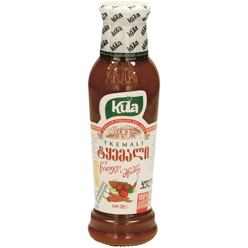 Tkemali - Soße aus roten Kirschpflaume nach georgischer Art, scharf.