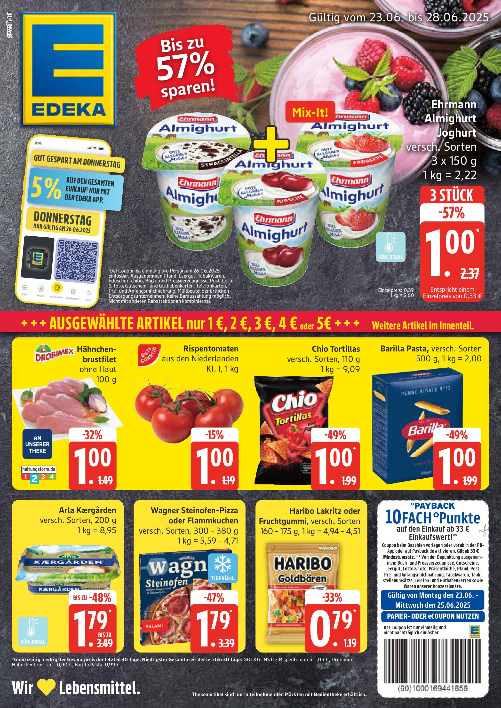 Edeka prospekt Neu Wulmstorf	 (ab 22.06.2025) » Angebote Online | Seite: 1 | Produkte: Hahnchen, Haribo, Salami, Pizza