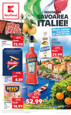 Catalog Kaufland - Savoarea Italiei – previzualizare al pliantului de la Kaufland valabil de la 27.06.2025