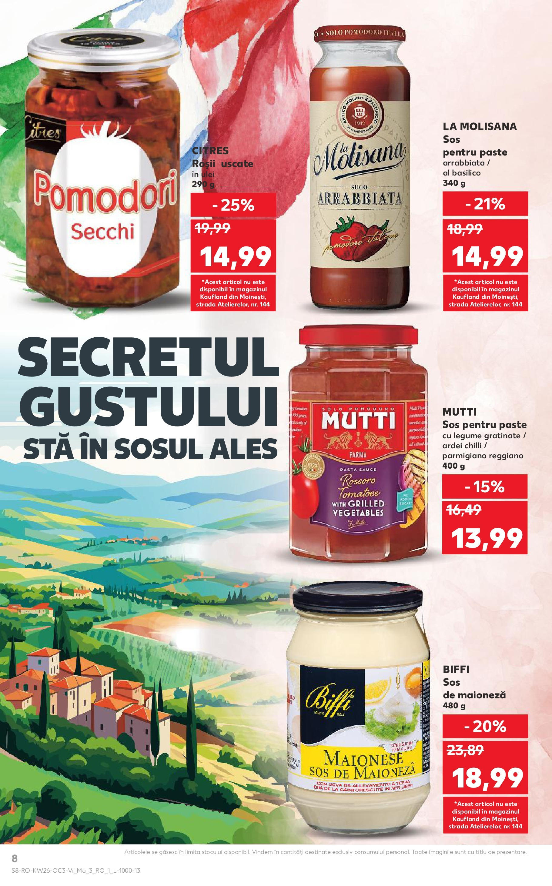 Catalog Kaufland - Savoarea Italiei 27.06.2025 - Revista si Oferta | Pagină: 8 | Produse: Chilli, Ulei, Roșii, Legume