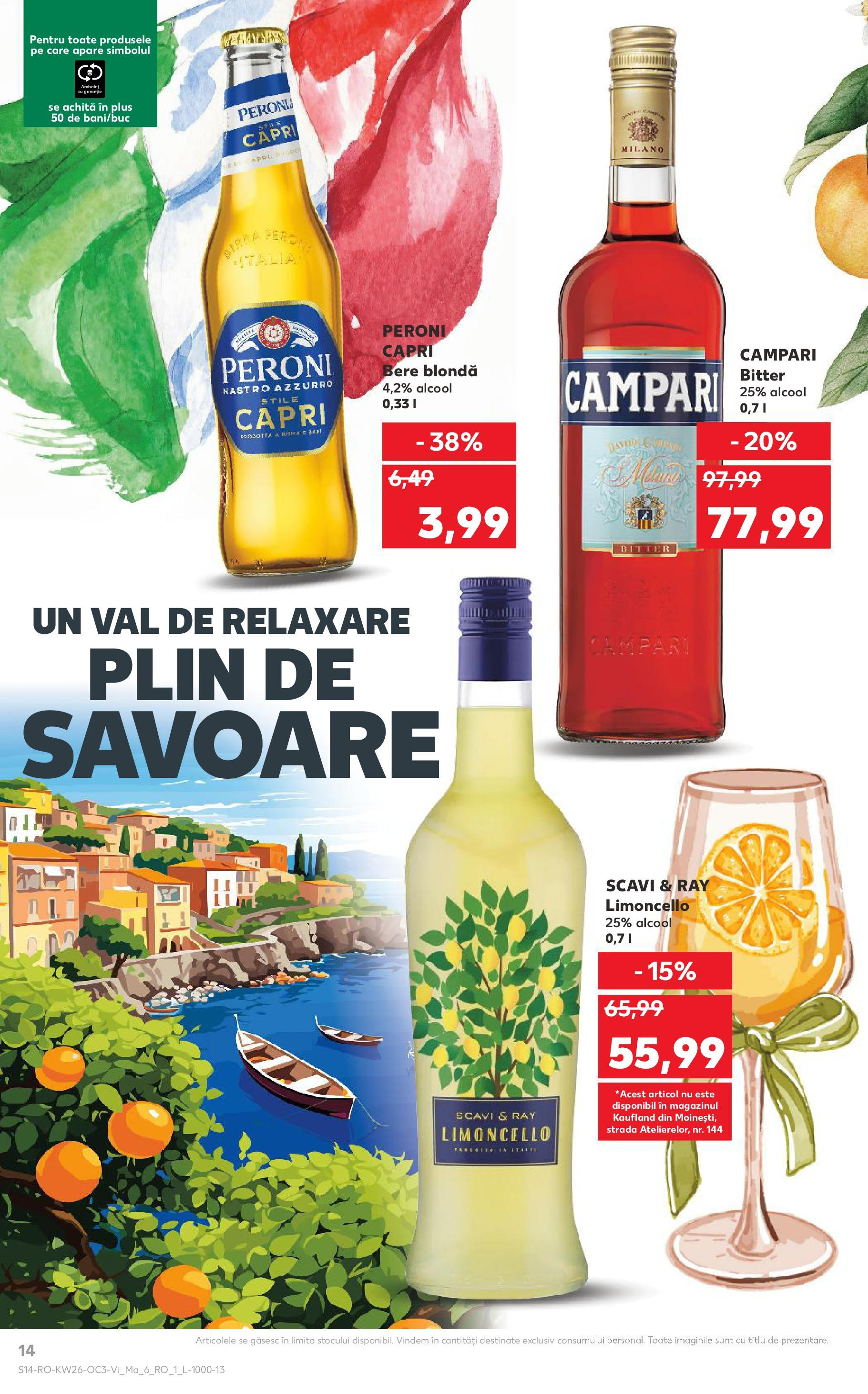 Catalog Kaufland - Savoarea Italiei 27.06.2025 - Revista si Oferta | Pagină: 14 | Produse: Bere