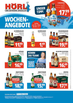 Entdecke - Getränke Hörl: Wochen-Angebote! gültig ab dem 25.06.2025