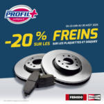 Profil Plus Du 23 juin au 30 août 2025, profitez de -20% sur les plaquettes et les disques chez Profil Plus* ! - au 30.08.2025