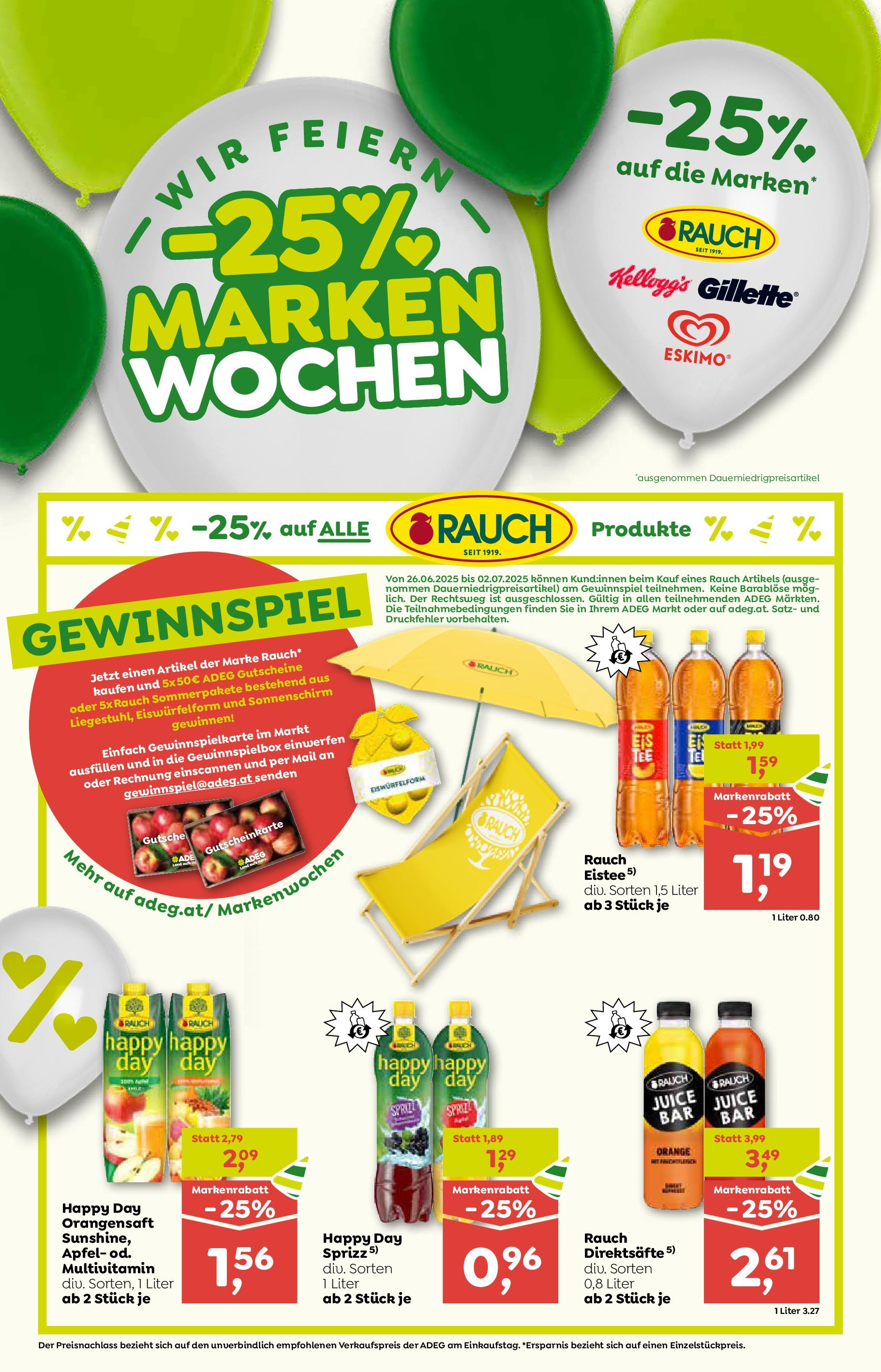 ADEG Wolfurt, Feldkirch, Nenzing von 26.06.2025 - Aktuelle Angebote | Seite: 2 | Produkte: Äpfel, Papier blanc