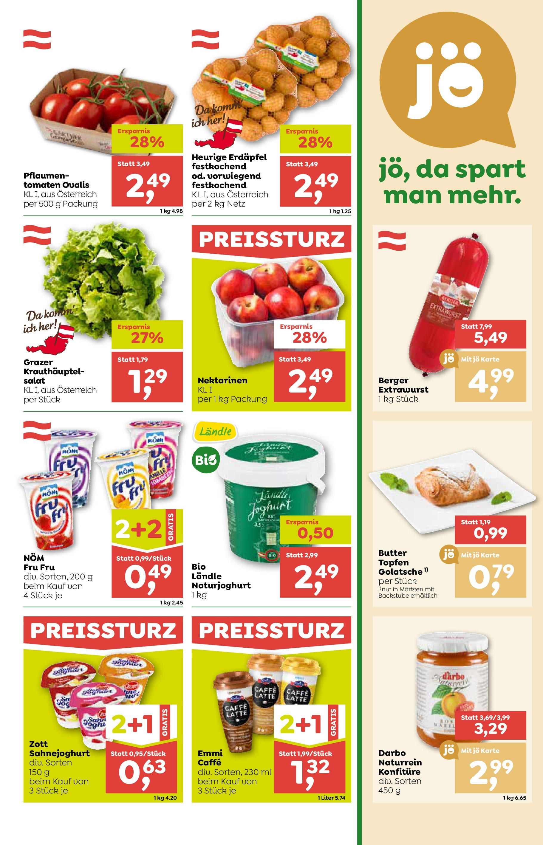ADEG Sonntag, Laterns, Schoppernau von 26.06.2025 - Aktuelle Angebote | Seite: 5 | Produkte: Salat, Butter, Joghurt, Tomaten