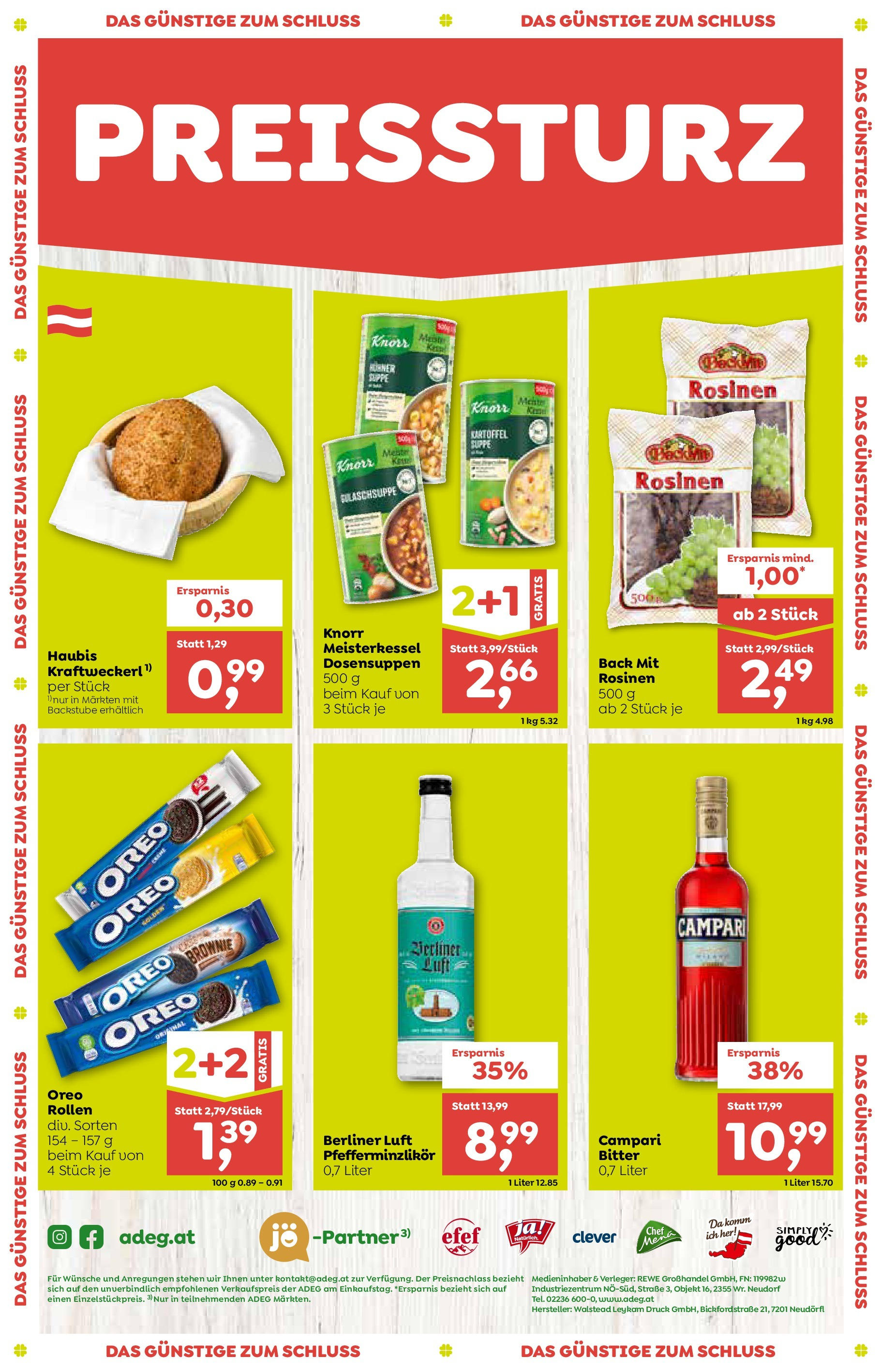 ADEG Wolfurt, Feldkirch, Nenzing von 26.06.2025 - Aktuelle Angebote | Seite: 12 | Produkte: Rosinen, Nauriit