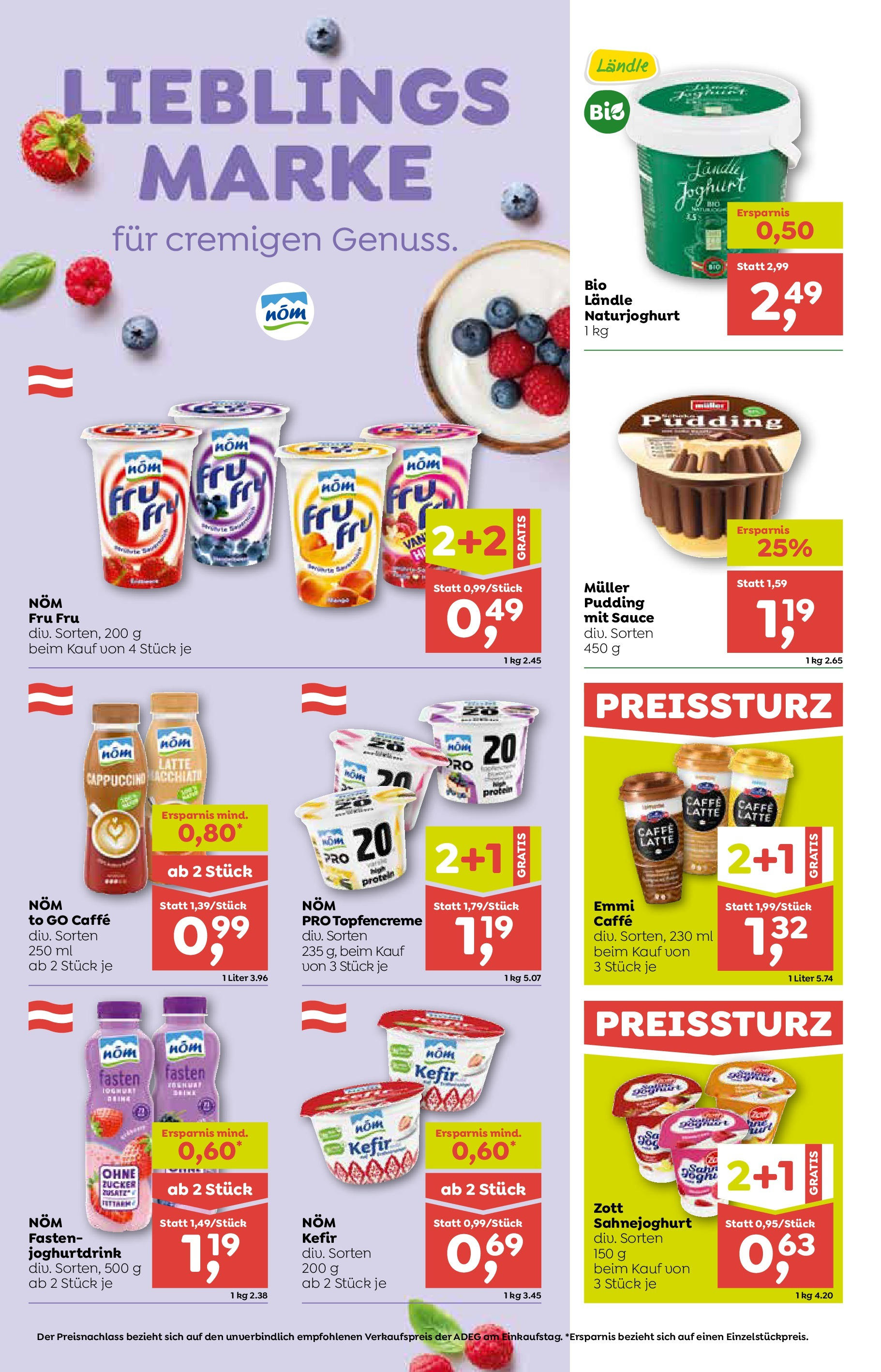 ADEG Wolfurt, Feldkirch, Nenzing von 26.06.2025 - Aktuelle Angebote | Seite: 4 | Produkte: Zucker, Joghurt