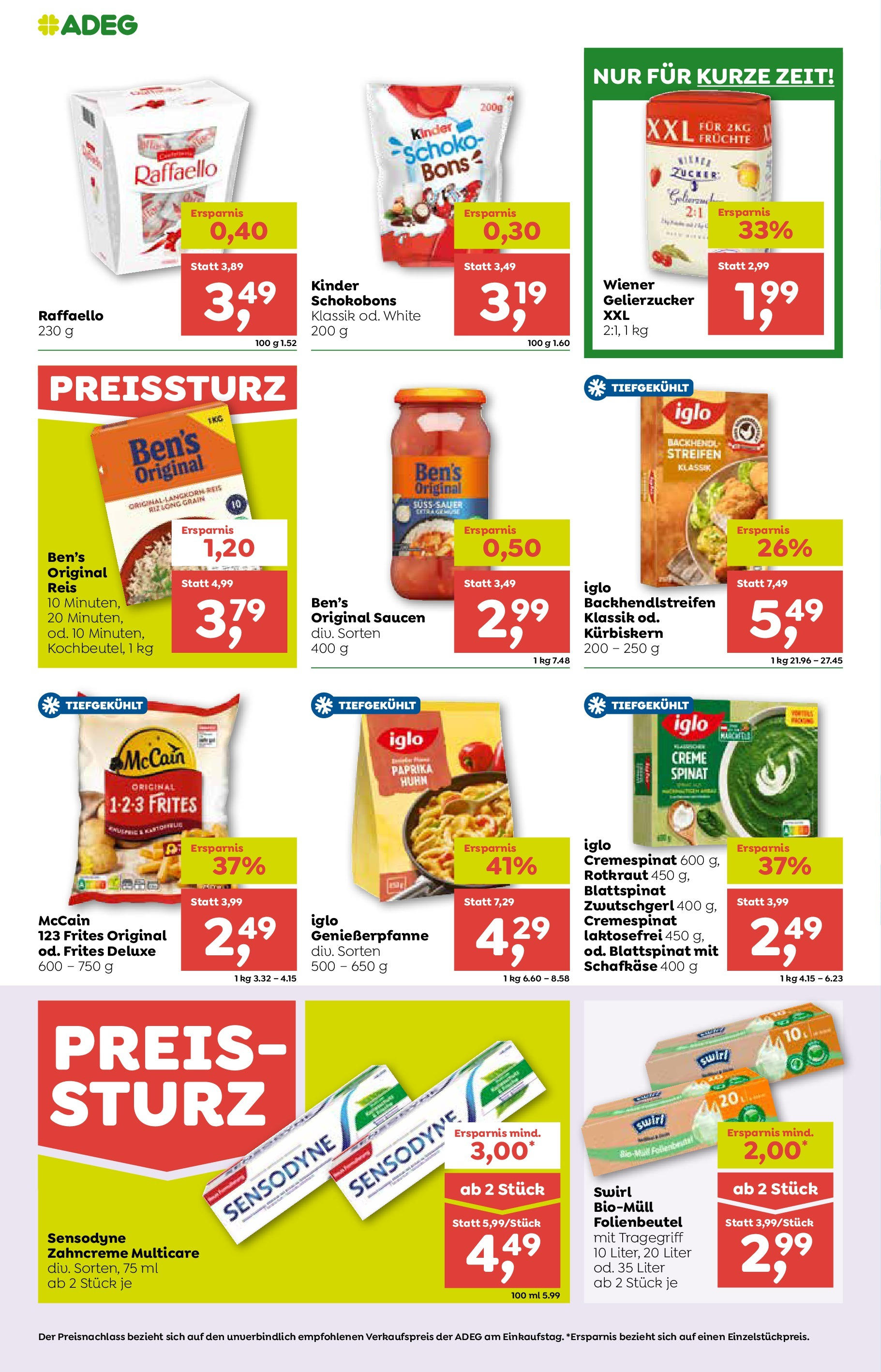 ADEG Wolfurt, Feldkirch, Nenzing von 26.06.2025 - Aktuelle Angebote | Seite: 10 | Produkte: Zucker, Creme, Reis