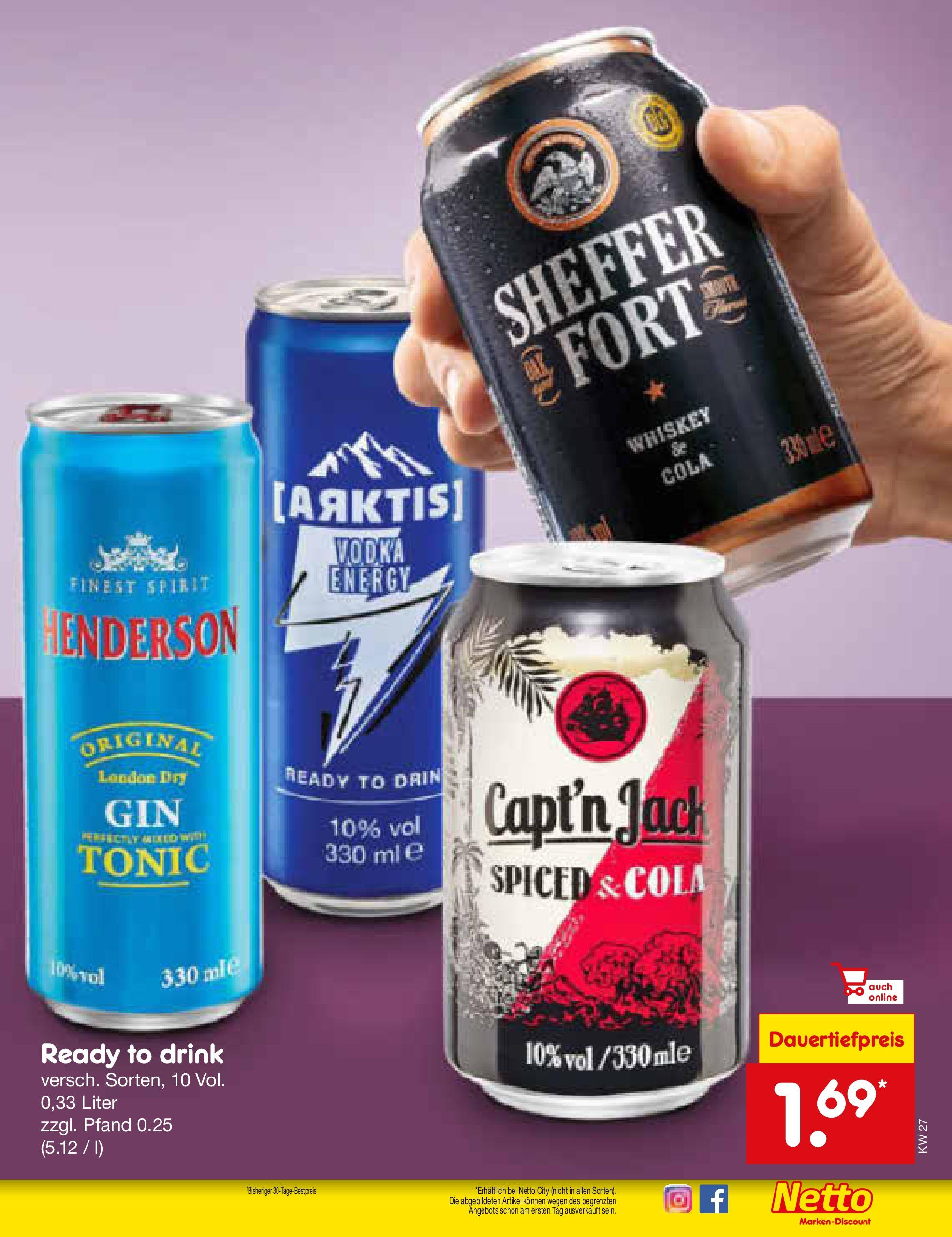 Netto Marken-Discount prospekt Bad Friedrichshall (ab 29.06.2025) » Angebote | Seite: 27 | Produkte: Cola, Energy, Gin, Whiskey Netto Marken-Discount prospekt Bad Friedrichshall (ab 29.06.2025) » Angebote | Seite: 27 | Produkte: Cola, Energy, Gin, Whiskey