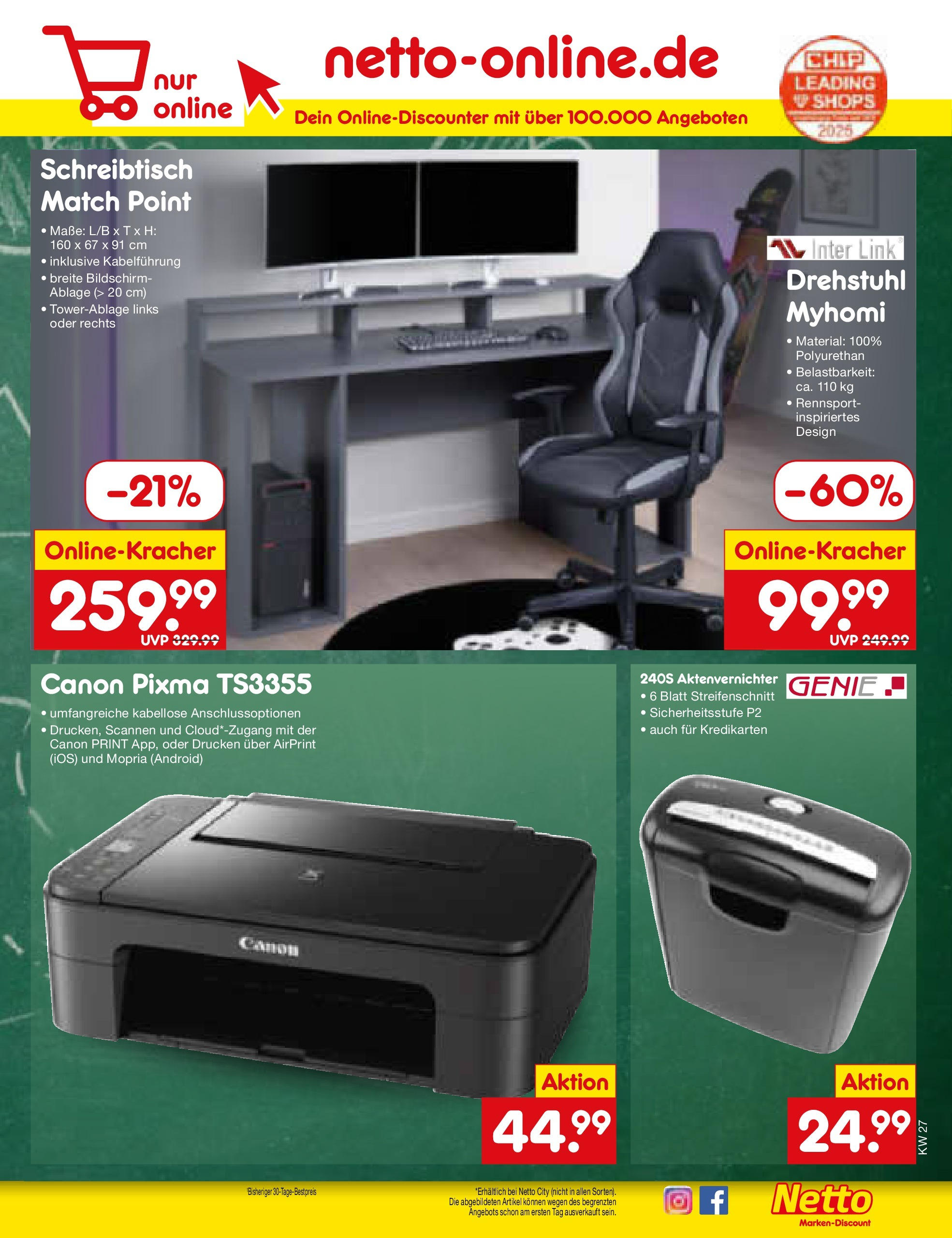 Netto Marken-Discount prospekt Bad Friedrichshall (ab 29.06.2025) » Angebote | Seite: 41 | Produkte: Aktenvernichter, Bildschirm Netto Marken-Discount prospekt Bad Friedrichshall (ab 29.06.2025) » Angebote | Seite: 41 | Produkte: Aktenvernichter, Bildschirm