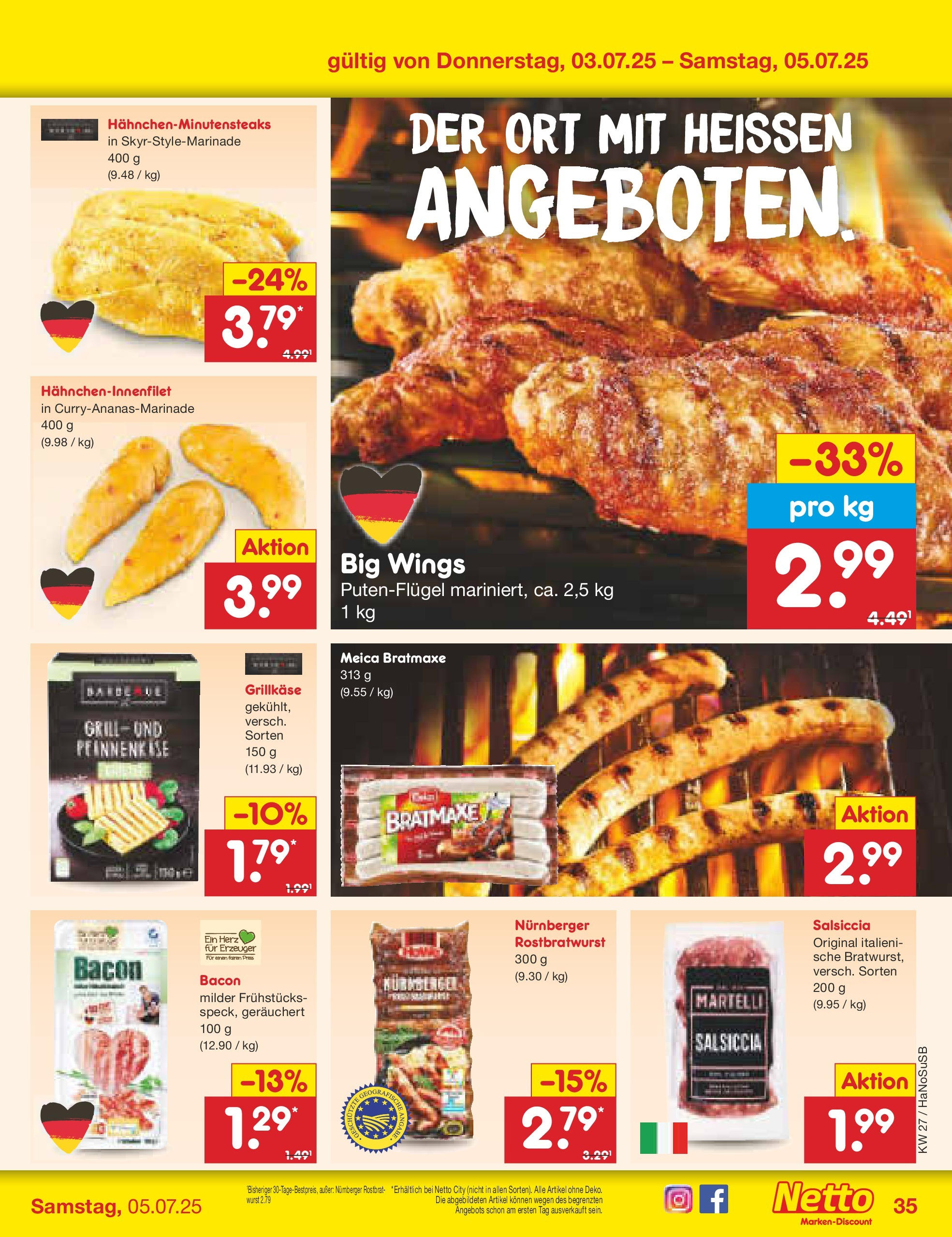 Netto Marken-Discount prospekt Schwerte-Geisecke	 (ab 29.06.2025) » Angebote | Seite: 55 | Produkte: Grill, Meica, Wurst, Steak