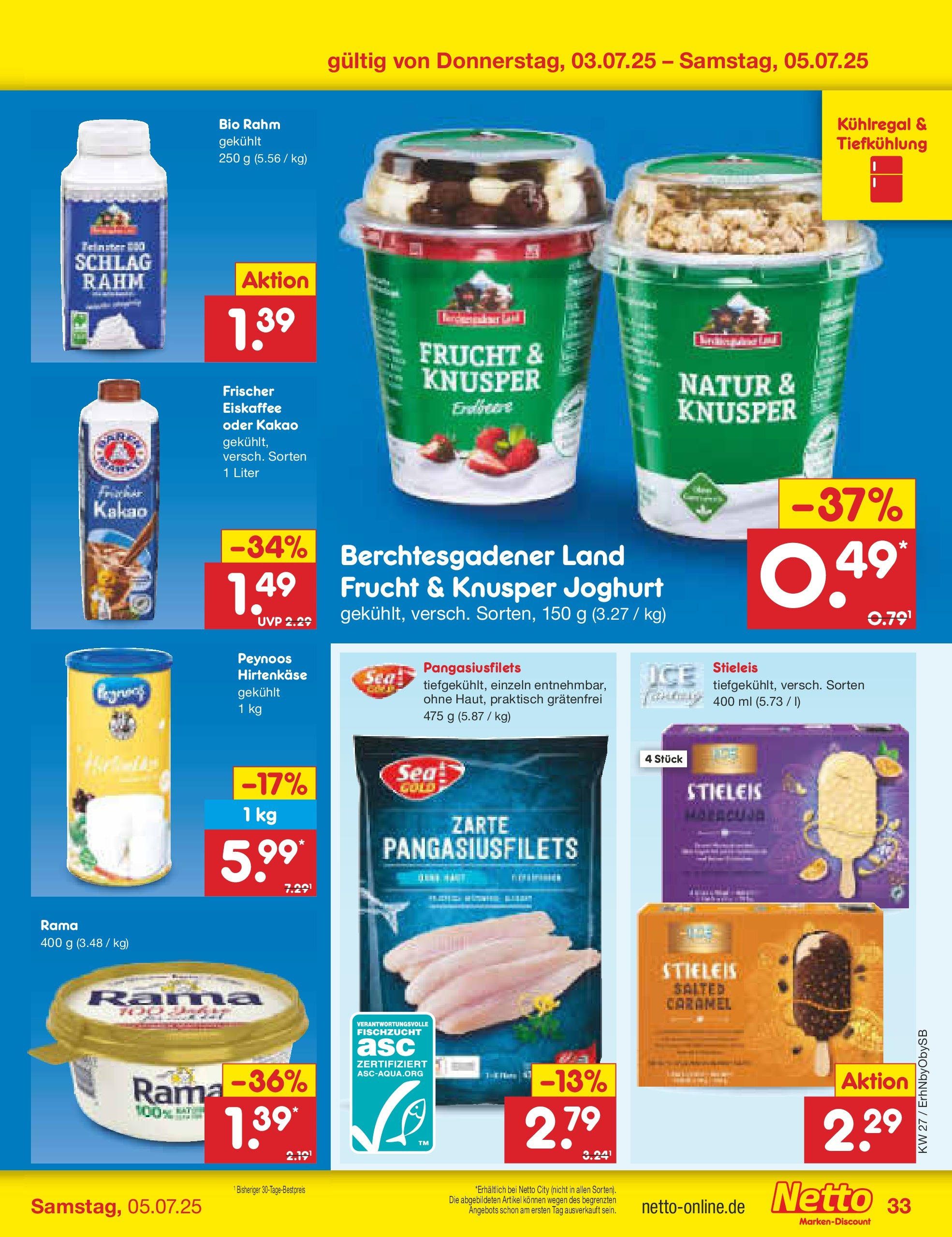Netto Marken-Discount prospekt Mauern	 (ab 29.06.2025) » Angebote | Seite: 53 | Produkte: Rama, Joghurt