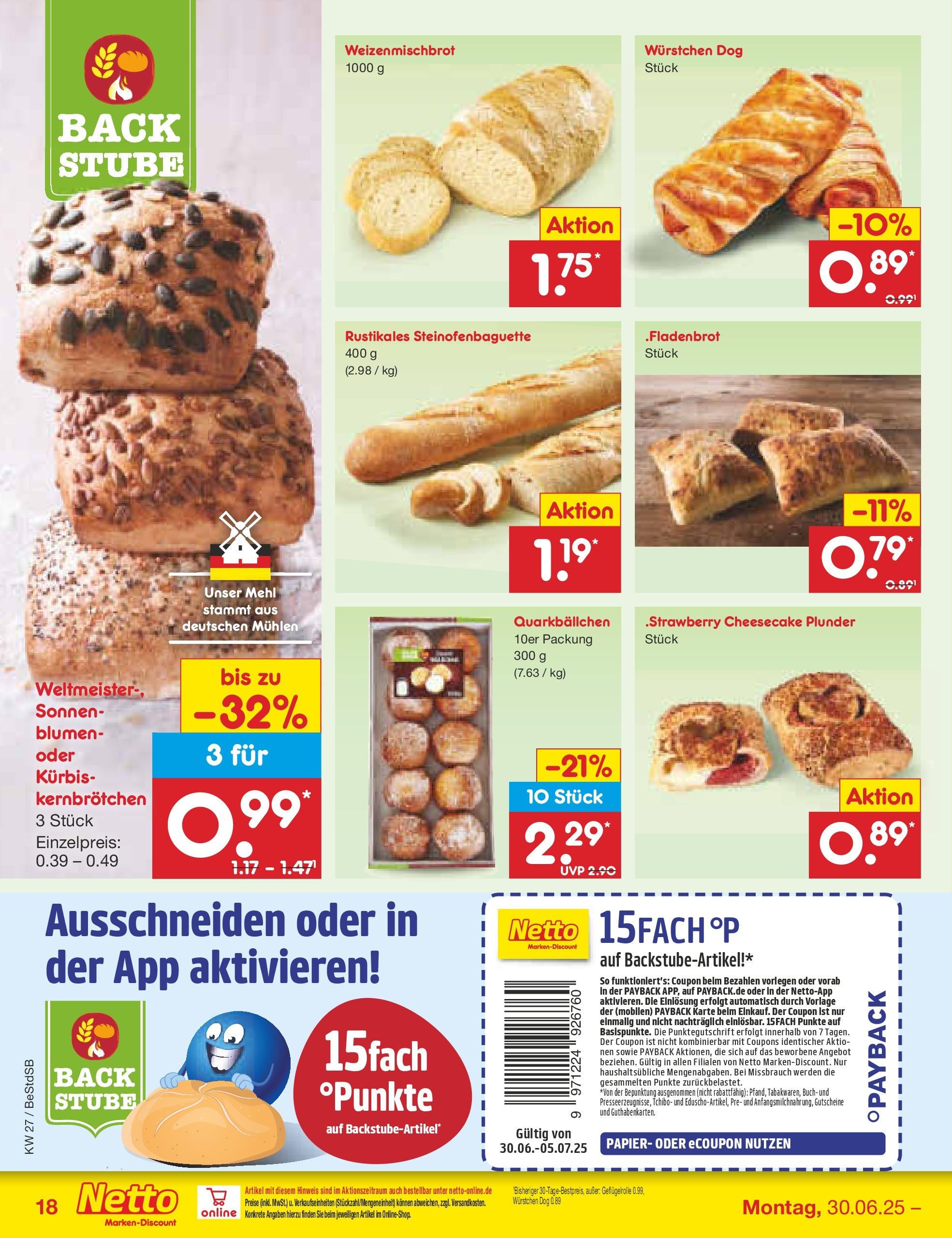 Netto Marken-Discount prospekt Berlin-Spandau (ab 29.06.2025) » Angebote | Seite: 20 | Produkte: Mehl, Blumen, Kürbis Netto Marken-Discount prospekt Berlin-Spandau (ab 29.06.2025) » Angebote | Seite: 20 | Produkte: Mehl, Blumen, Kürbis
