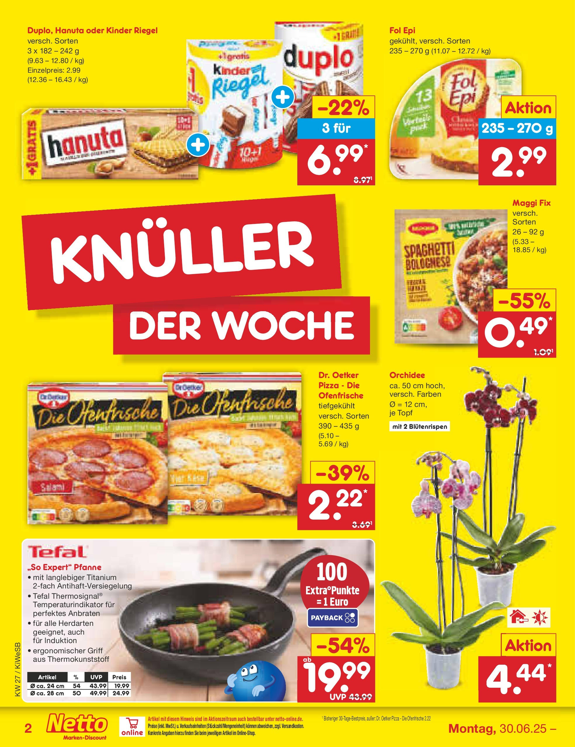 Netto Marken-Discount prospekt Bad Friedrichshall (ab 29.06.2025) » Angebote | Seite: 2 | Produkte: Maggi, Orchidee, Salami, Pizza Netto Marken-Discount prospekt Bad Friedrichshall (ab 29.06.2025) » Angebote | Seite: 2 | Produkte: Maggi, Orchidee, Salami, Pizza