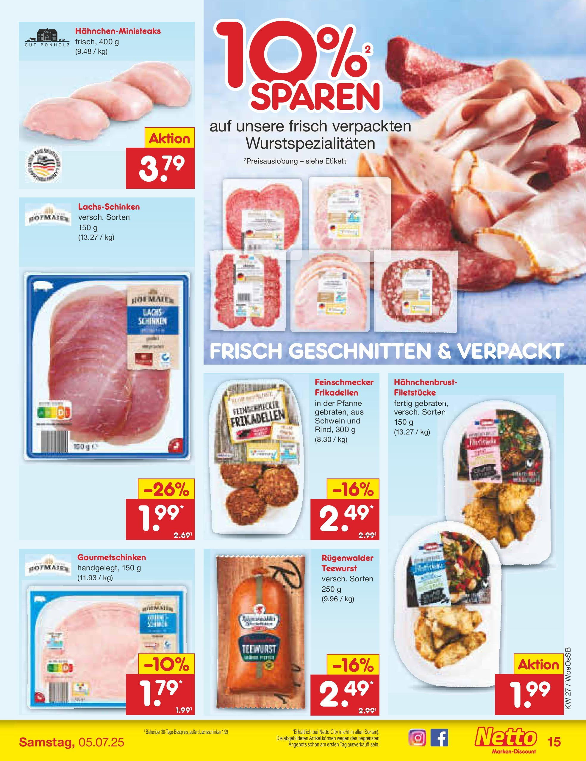 Netto Marken-Discount prospekt Gemmingen (ab 29.06.2025) » Angebote | Seite: 17 | Produkte: Lachs, Schinken, Hahnchenbrust Netto Marken-Discount prospekt Gemmingen (ab 29.06.2025) » Angebote | Seite: 17 | Produkte: Lachs, Schinken, Hahnchenbrust