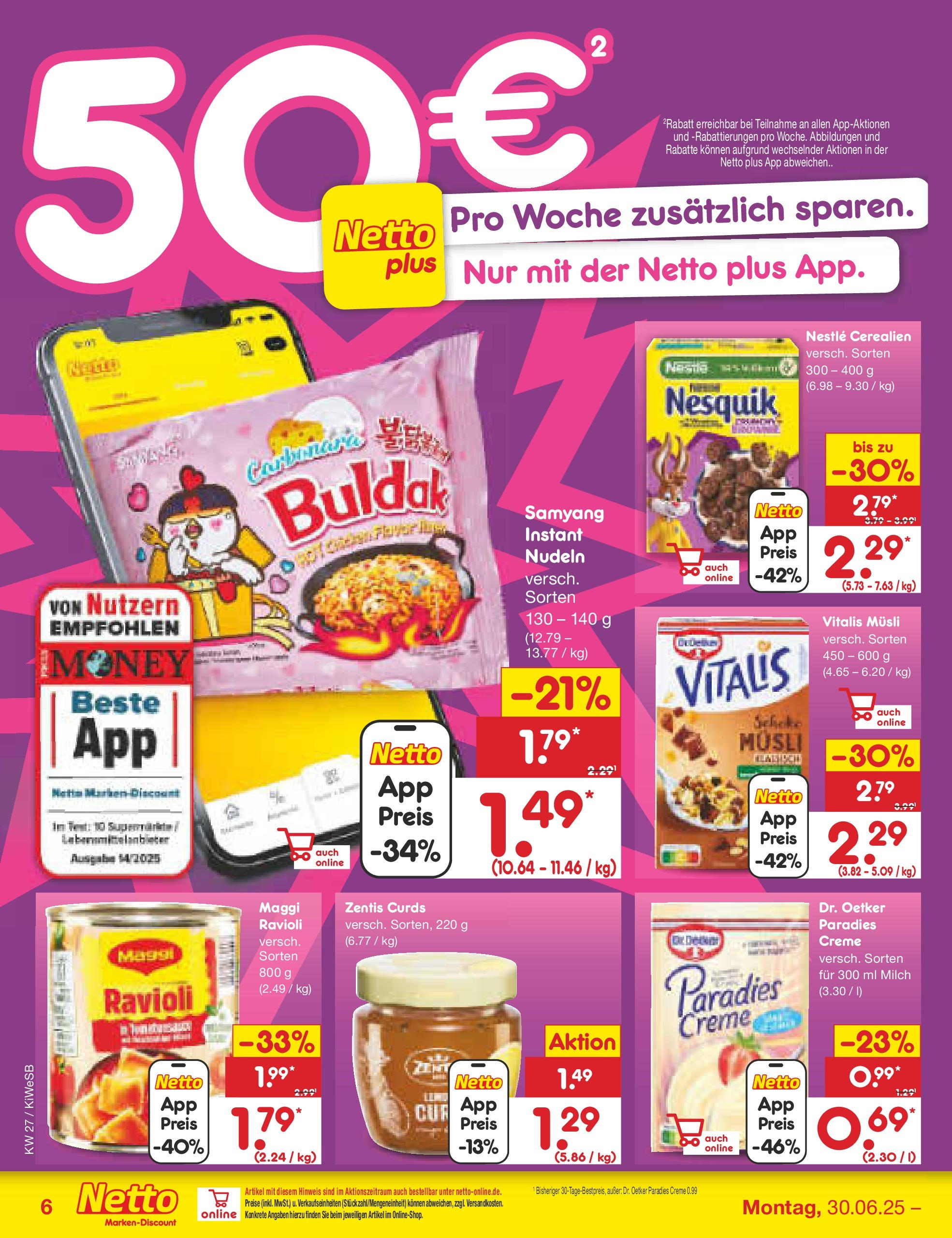Netto Marken-Discount prospekt Bad Friedrichshall (ab 29.06.2025) » Angebote | Seite: 8 | Produkte: Nesquik, Maggi, Milch, Creme Netto Marken-Discount prospekt Bad Friedrichshall (ab 29.06.2025) » Angebote | Seite: 8 | Produkte: Nesquik, Maggi, Milch, Creme