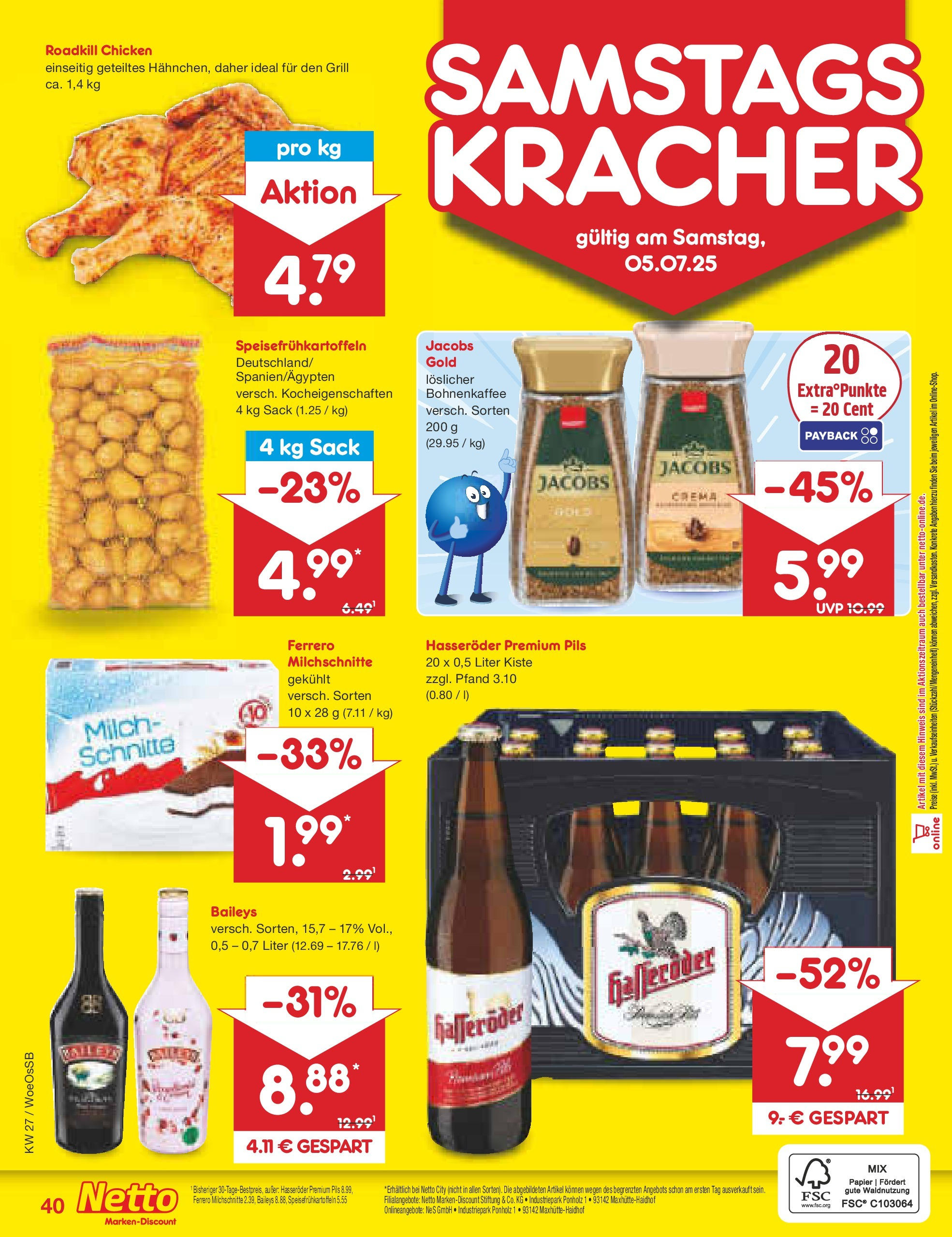 Netto Marken-Discount prospekt Gemmingen (ab 29.06.2025) » Angebote | Seite: 62 | Produkte: Grill, Milch, Baileys, Ferrero milchschnitte Netto Marken-Discount prospekt Gemmingen (ab 29.06.2025) » Angebote | Seite: 62 | Produkte: Grill, Milch, Baileys, Ferrero milchschnitte