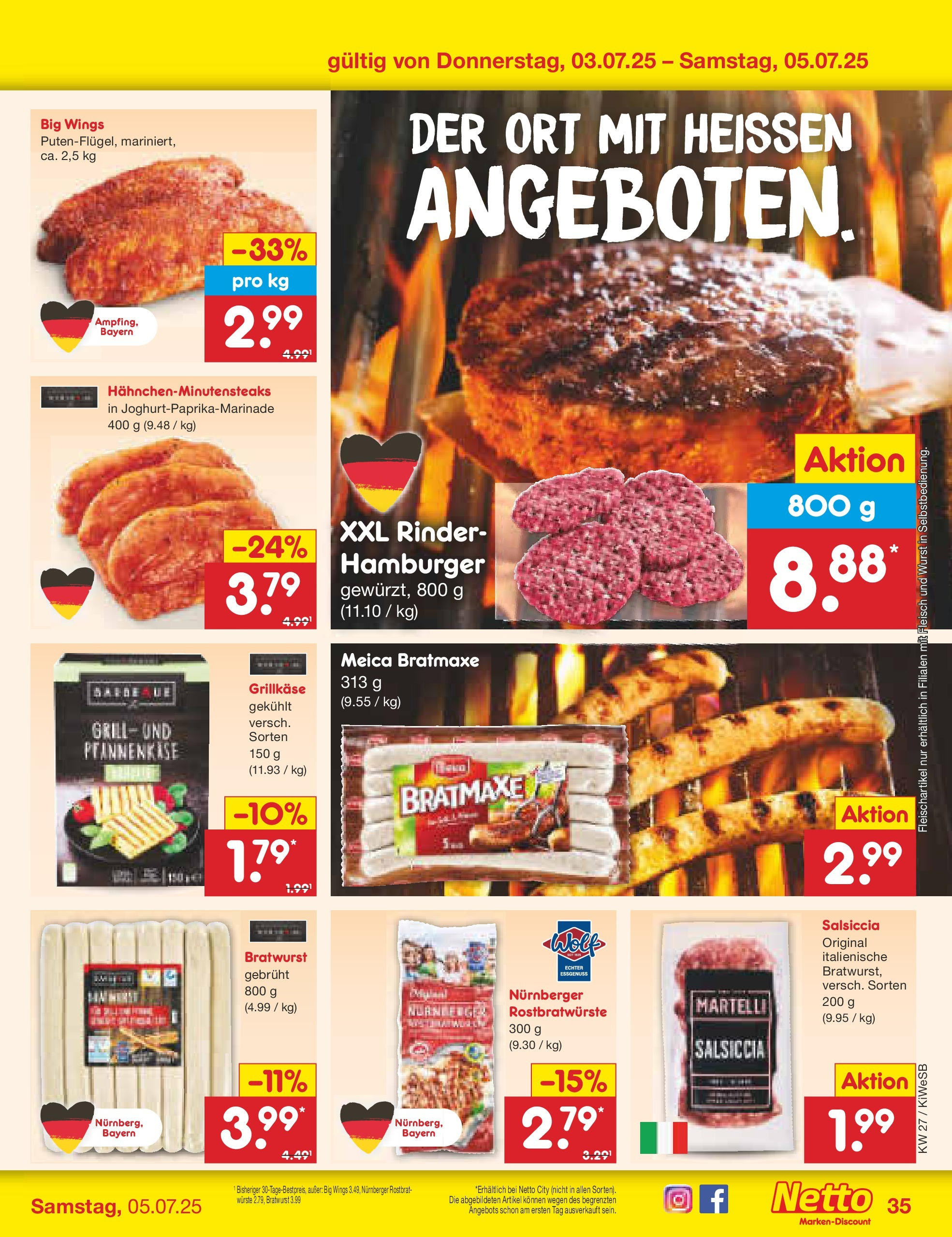 Netto Marken-Discount prospekt Bad Friedrichshall (ab 29.06.2025) » Angebote | Seite: 55 | Produkte: Burger, Meica, Wurst, Fleisch Netto Marken-Discount prospekt Bad Friedrichshall (ab 29.06.2025) » Angebote | Seite: 55 | Produkte: Burger, Meica, Wurst, Fleisch