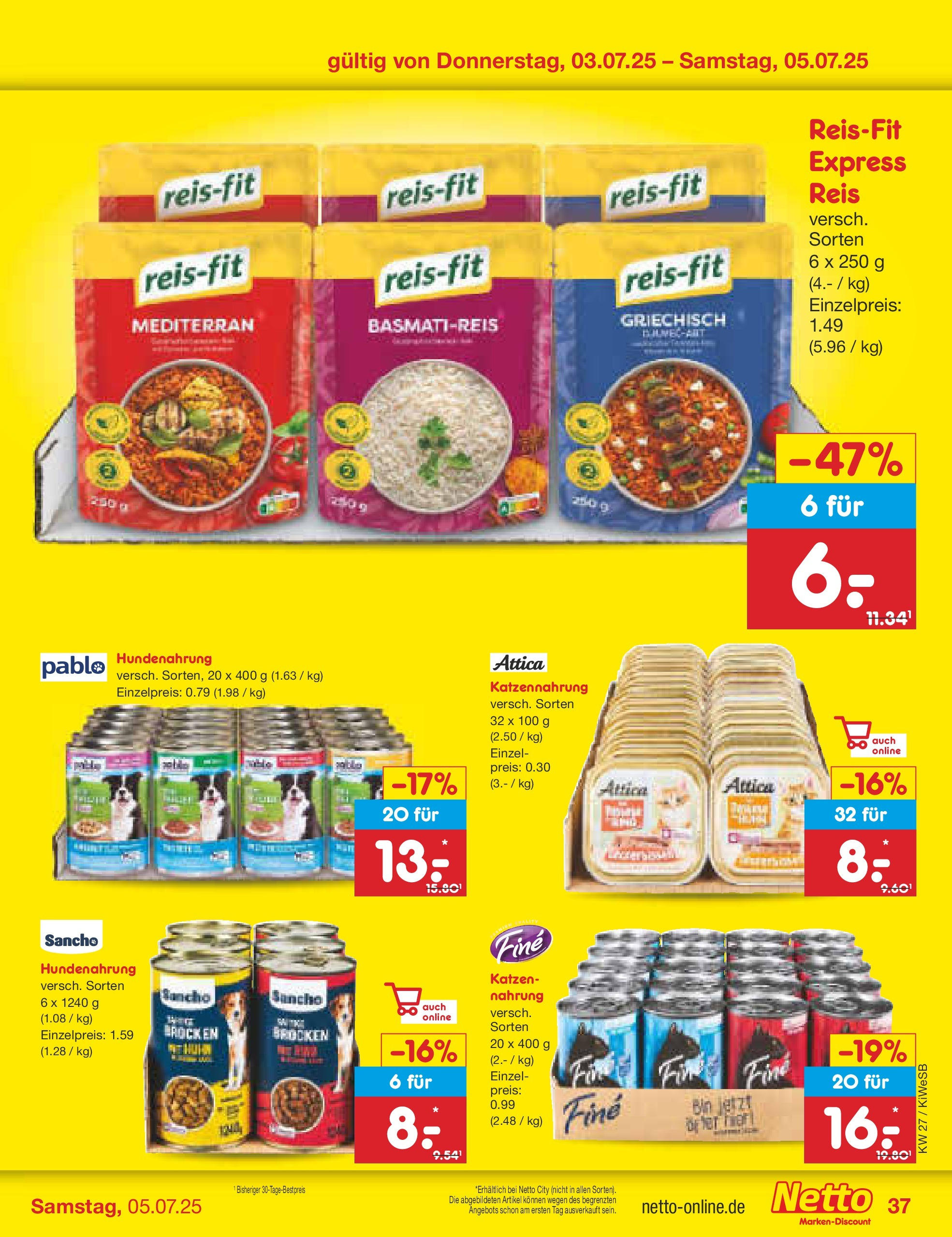 Netto Marken-Discount prospekt Bad Friedrichshall (ab 29.06.2025) » Angebote | Seite: 57 | Produkte: Basmatireis, Reis Netto Marken-Discount prospekt Bad Friedrichshall (ab 29.06.2025) » Angebote | Seite: 57 | Produkte: Basmatireis, Reis
