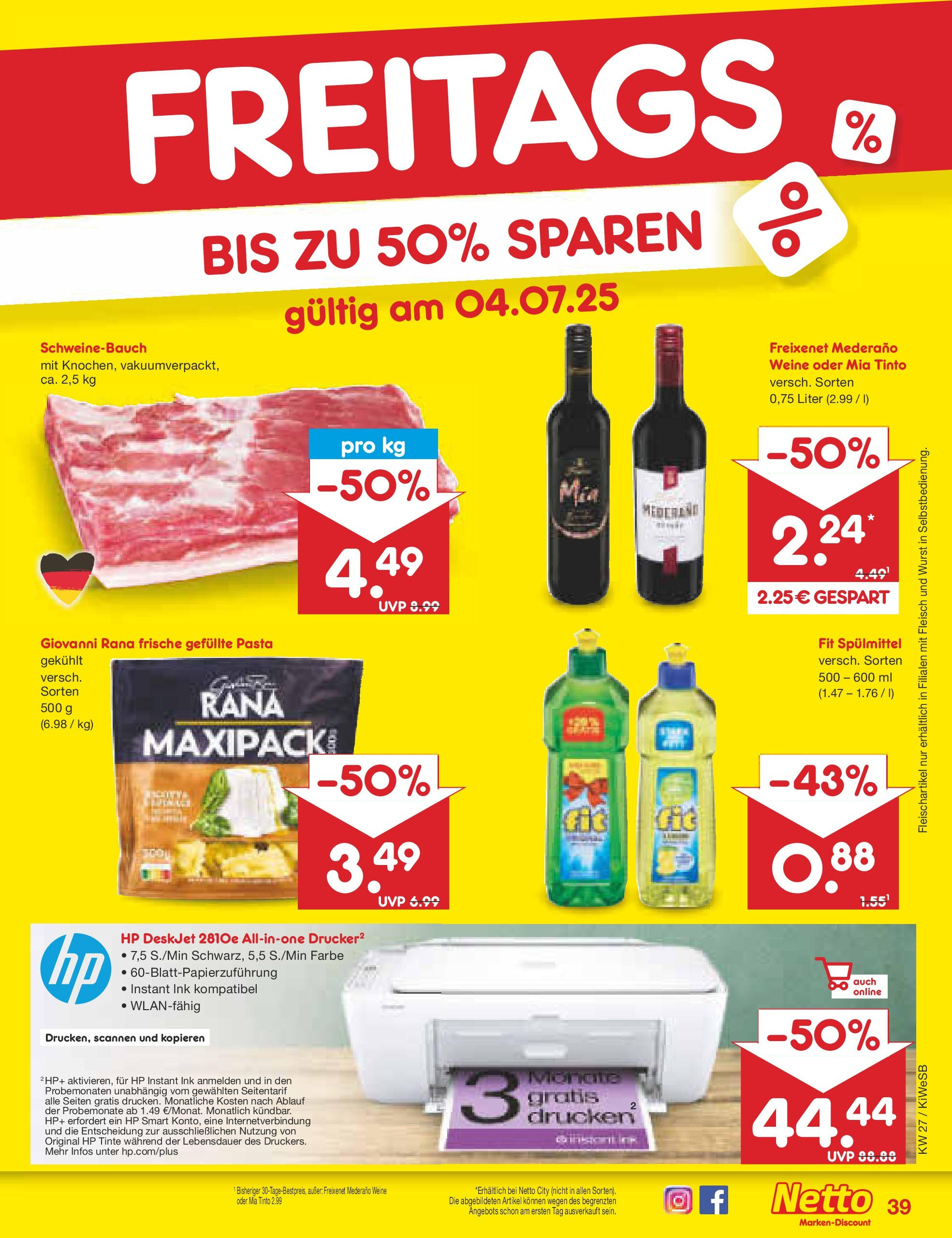 Netto Marken-Discount prospekt Bad Friedrichshall (ab 29.06.2025) » Angebote | Seite: 61 | Produkte: Freixenet, Freixenet mederano, Pasta, Fleisch Netto Marken-Discount prospekt Bad Friedrichshall (ab 29.06.2025) » Angebote | Seite: 61 | Produkte: Freixenet, Freixenet mederano, Pasta, Fleisch